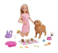 Barbie - Coffret naissance des chiots - Poupée mannequin - Dès 3 ans HCK75