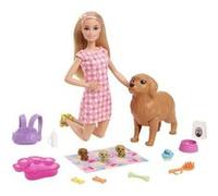 Barbie - Coffret Naissance Des Chiots - Poupée Mannequin - Des 3 Ans Hck75