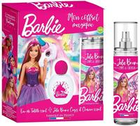 Barbie Coffret-Parfum Eau De Toilette Enfant Fille 30ml + Brume Parfumée Corps Et Cheveux 100ml Senteur Florale-Fruitée Fabriqué En France