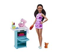 Barbie Cook With A Kitten Doll Rose