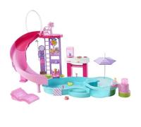 Barbie - Coffret Piscine de Rêve - Toboggan et jacuzzi - Plus de 20 accessoires - Barbie - JFP01