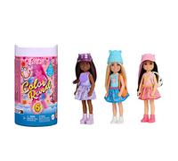 Barbie Coffret Poupée Mannequin Chelsea Color Reveal, 6 Surprises avec Changement De Couleur Inclus, Série Sporty, Jouet Enfant, A Partir De 3 Ans, HKT85