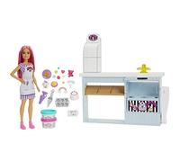 Pasticceria Barbie - MATTEL - HGB73 - Playset avec Accessoires - Blanc
