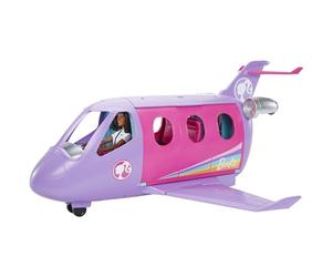 Barbie Coffret Poupée Pilote avec Jet Privé, Détails Réalistes, Autocollants Inclus pour Personnalisation Thème Voyage, Plus De 15 Accessoires, Chiot, Jouet Enfant, A Partir De 3 Ans, HCD49