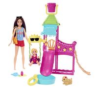 Barbie - Skipper Premiers Jobs - Coffret Parc Aquatique - Poupée Mannequin - 3 ans et + - BARBIE - HKD80 - POUPEE MANNEQUIN BARBIE