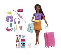 Barbie Poupée Brooklyn Voyage – Une Vie de Citadine – Multicolore – 10 accessoires, chaton