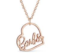 Barbie - Collier c ur script, Zinc
