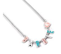 Barbie Collier en émail avec nom de lettre, taille unique, Zinc