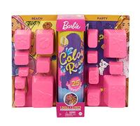 Poupée Barbie adolescente Color Reveal Beach party girls 17 pièces - BARBIE - Multicolore - Blanc - Fille