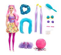 Barbie Color Reveal Glitter Poupée aux cheveux changeants, rose scintillant