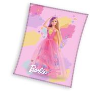 Barbie - Couverture en polaire 130 x 170 cm - Coral Pink - Doux, chaud et enveloppant
