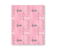 Character World Couverture polaire sous licence officielle Barbie | Motif de chambre à coucher | Couverture chaude et super douce au toucher | Parfaite pour la maison, la chambre, les soirées pyjama et le camping
