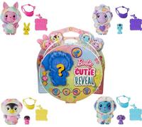 Barbie Cutie Reveal Animal de compagnie et accessoires avec 5 surprises dont mini animal de compagnie, changement de couleur et clip