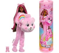 Barbie Cutie Reveal Care Bears Series Doll & Accessories in Cheer Bear Plush Cos