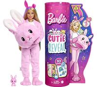 Barbie Cutie Reveal Coffret poupée Lapin avec 10 Surprises, Jouet pour Enfant, HHG19