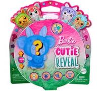 Barbie Cutie Reveal Costume d'animal et accessoires avec 5 surprises dont mini animal de compagnie, changement de couleur et clip