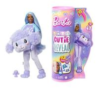 Barbie Coffret Poupée Mannequin Cutie Reveal Série T-Shirt Confort Incluant 10 Surprises, Costume Caniche en Peluche, Série T-Shirt Confort « Star », Jouet Enfant, A Partir De 3 Ans, HKR05