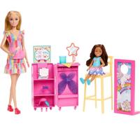 Mattel Barbie And Chelsea Makeup Stand Doll Rose Enfants