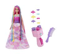 Barbie Doll, Fantasy Hair with Braid and Twist Styling, Rainbow Extensions, Twis