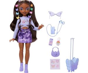 Barbie Dream Besties Poupée et accessoires pour w nd escapade Brooklyn | Poupée tendance avec accessoires amovibles et 7 accessoires sur le thème du voyage, à partir de 3 ans