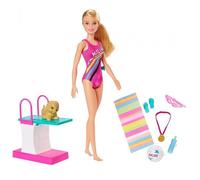 Mattel Poupée Barbie Dreamhouse Adventures Swim 'n' Dive 30 cm Accessoires