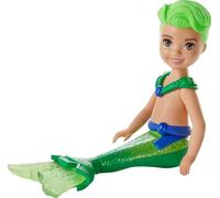 Barbie Dreamtopia Chelsea Merboy Doll, 6.5-inch, Green