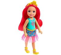 Barbie - Dreamtopia - Club Chelsea - Fille avec Cheveux Rouge/Rose