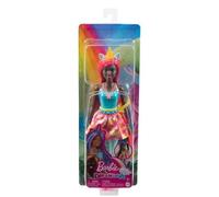 Barbie Dreamtopia Poupée Licorne avec Cheveux Arc-en-Ciel et Accessoires Fantaisie, modèles Assortis, Couleur Jaune (Mattel HGR19)