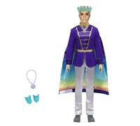 Barbie Dreamtopia poupée 2-en-1 Ken Transformation Prince, Transformable en Triton avec 2 Tenues et Accessoires, Jouet pour Enfant, GTF93