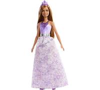 Barbie Dreamtopia Poupée Princesse aux Cheveux Chtains, Une Tenue Violette inspirée de Bijoux Et Un Diadème, Jouet pour Enfant, FXT15