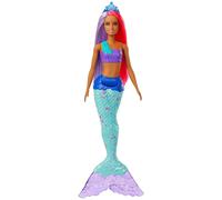 Barbie dreamtopia poupée sirène aux cheveux roses et violets multicolore TU