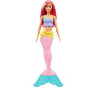 Barbie – Poupée Sirène Dreamtopia – Cheveux roses, tenue multicolore