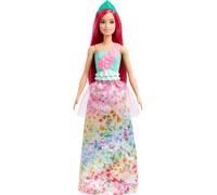 Barbie Dreamtopia Royal Doll with Dark-Pink Hair & Sparkly Bodice Wearing Remova