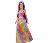 Barbie Dreamtopia Royal Doll with Extra-Long Two-Tone Fantasy Hair, Hairbrush, H