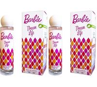 BARBIE eau de toilette femme Dream Life vaporisateur 50ml Fabriqué en France Parfum Fruité-Floral (Lot de 2)