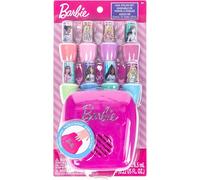 Barbie - Ensemble De Vernis À Ongles Non Toxiques À Base D'Eau Avec Sèche-Ongles Pour Enfants, Piles Non Incluses, À Partir De 3 Ans