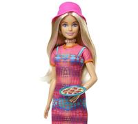 Barbie Ensemble de voyage Italie : poupée blonde, vêtements, accessoires et aliments roses