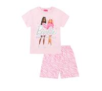 Barbie Ensemble pyjama court rose Unstoppable pour fille, rose, 3-4 ans