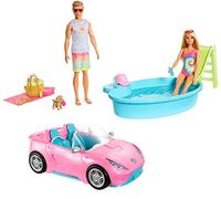 Coffret Piscine Et Cabriolet Barbie