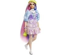 Barbie Extra Doll #2 in Shimmery Look with Pet Puppy
