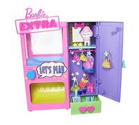 Barbie Extra Coffret Dressing Extra avec 20 éléments de Jeu Dont 1 Caniche, 1 Armoire et 1 Bouton pour Un Choix Surprise d’Accessoires, Jouet Enfant, HFG75