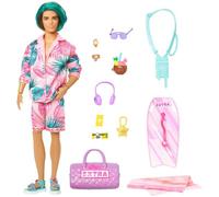 Barbie Extra - Ken Cool Plage - Poupée Mannequin - 3 ans et +