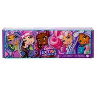 Barbie Coffret Poupées Mannequins avec 5 Mini Extra Au Style Unique, Taille 8,3 Cm Chacune, avec Socle Et Accessoires, Jouet Enfant, A Partir De 3 Ans, HPN09
