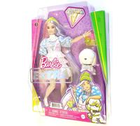 Barbie Extra Poupée N° 2 Avec Chiot Cheveux Rose/Violet Mattel GVR05