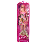 Barbie Fab Barbie - Poupée Fashionista Robe Tropicale - Poupée Mannequin - Dès 3 Ans