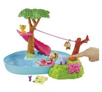 Barbie Famille Chelsea Coffret La Rivière De La Jungle Mattel Gtm85