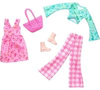 Mattel - Barbie Fashion Pack - HRH43 - Pack 2 tenues vêtements poupée Barbie G
