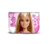 Barbie Fashion-Petit Porte-Monnaie Carré, Rose, 10 x 7 cm