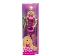 Barbie Fashionista Poupée en robe métallique rose avec découpe en forme de cœur