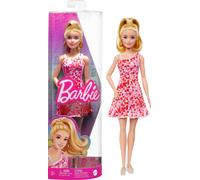Barbie Fashionistas Doll #205 with Blond Ponytail, Wearing Pink and Red Floral D